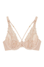 Load image into Gallery viewer, Wolf & Whistle Abi Peach high apex lace bra B - F