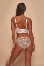 Load image into Gallery viewer, WW x Charlotte McKinney Brooke White Chord Longline Bra B - F