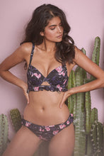 Load image into Gallery viewer, Wolf & Whistle dark base floral print bikini brief