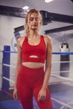 Load image into Gallery viewer, Wolf & Whistle Cross Back Bra Red