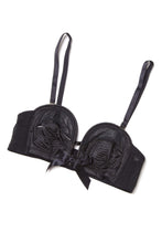 Load image into Gallery viewer, Bettie Page Black Overwire Bra A - DD
