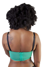 Load image into Gallery viewer, Bettie Page Emerald Longline Spiral Stitch Overwire Bra A - F
