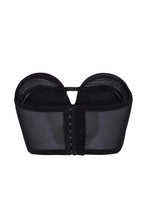 Load image into Gallery viewer, Bettie Page Longline Black Overwire Bra A - F
