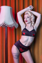 Load image into Gallery viewer, Bettie Page Retro Embroidered Bra
