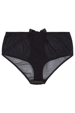 Load image into Gallery viewer, Bettie Page Black Z Stitch Highwaist Brief
