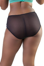 Load image into Gallery viewer, Bettie Page Emerald Green Z Stitch Highwaist Brief
