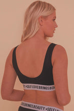 Load image into Gallery viewer, Felicity Hayward Self Love Black Crop Top

