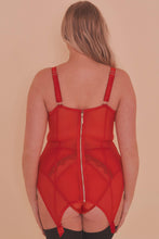 Load image into Gallery viewer, Felicity Hayward Clarice Retro Girdle Dress Red Curve

