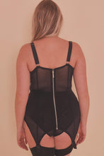 Load image into Gallery viewer, Felicity Hayward Marnie Retro Girdle Dress Black Curve
