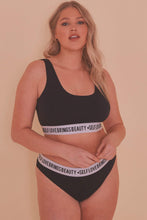 Load image into Gallery viewer, Felicity Hayward Self Love Black Crop Top Curve
