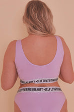 Load image into Gallery viewer, Felicity Hayward Self Love Lilac Crop Top Curve
