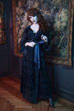 Load image into Gallery viewer, FFFB Teal devore long robe
