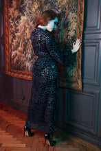Load image into Gallery viewer, FFFB Teal devore long robe
