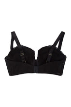 Load image into Gallery viewer, Gabi Fresh Black Carmen Lace &amp; Satin Longline Bra
