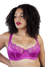 Load image into Gallery viewer, Gabi Fresh Carmen Pink Lace &amp; Satin Longline Bra
