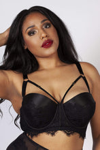 Load image into Gallery viewer, Gabi Fresh Bianca Black Longline Bra B - H
