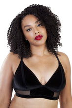 Load image into Gallery viewer, Gabi Fresh Erin Black Velvet Bralet
