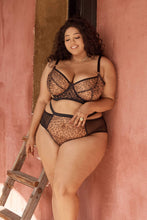 Load image into Gallery viewer, Gabi Fresh Alexis Leopard Print Mesh Cut Out Brief
