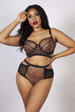 Load image into Gallery viewer, Gabi Fresh Alexis Leopard Print Mesh Cut Out Brief
