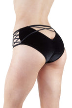 Load image into Gallery viewer, Peek &amp; Beau Riley Black Velvet High Waist Brief
