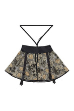 Load image into Gallery viewer, Peek &amp; Beau Caia Gold Suspender Harness Skirt Sequin

