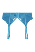 Load image into Gallery viewer, Peek &amp; Beau Dani Blue Strappy Satin Suspender
