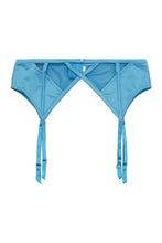 Load image into Gallery viewer, Peek &amp; Beau Dani Blue Strappy Satin Suspender
