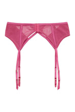 Load image into Gallery viewer, Peek &amp; Beau Dani Magenta Strappy Satin Suspender

