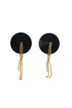 Load image into Gallery viewer, Peek &amp; Beau Elvira Lace Gold Chain Tassel Pasties

