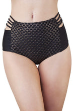 Load image into Gallery viewer, Peek &amp; Beau Gold Fishnet High Waist Brief
