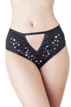 Load image into Gallery viewer, Peek &amp; Beau - Betsy Black Studded High Waist Brief
