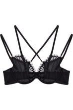 Load image into Gallery viewer, Peek &amp; Beau Polly Black lace cross over bra A - E
