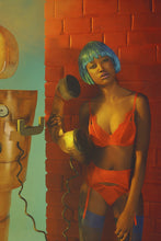 Load image into Gallery viewer, Zoya Fishnet and Lace Plunge Bra
