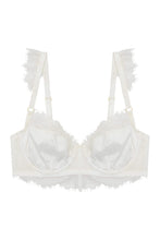 Load image into Gallery viewer, Wolf &amp; Whistle Millie Demi Padded Eyelash Lace Bra Ivory B- F
