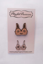 Load image into Gallery viewer, Bullet Bra Enamel Pin
