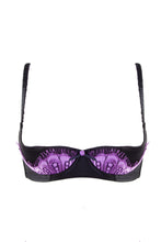 Load image into Gallery viewer, Marlene Lilac 1/4 Cup Bra With Lace A-D Cups
