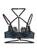 Load image into Gallery viewer, Sky Quarter Cup Lace Harness Bra A - D Cups
