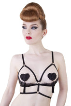 Load image into Gallery viewer, Venus Black Lace Open Bra
