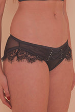 Load image into Gallery viewer, Bernadette Black  Corset Front Brief
