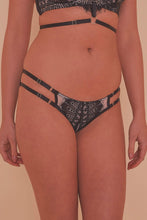Load image into Gallery viewer, Sky Pearl Lace Harness Core Brief
