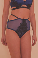 Load image into Gallery viewer, Tabitha Blue Embroidery high waist Brief
