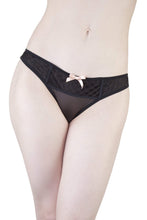 Load image into Gallery viewer, Isa Black Dot Mesh Net Brief
