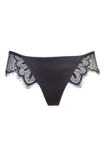Load image into Gallery viewer, Zora Satin &amp; Lace Thong
