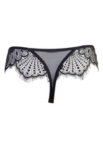 Load image into Gallery viewer, Zora Satin &amp; Lace Thong
