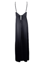 Load image into Gallery viewer, Reina Black Satin Chemise
