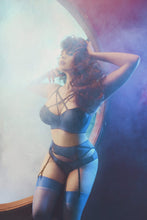 Load image into Gallery viewer, Indigo Lace Picot Suspender
