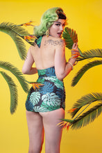 Load image into Gallery viewer, Collectif Green Palm Skirted swimsuit
