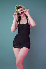 Load image into Gallery viewer, Collectif Mesh Overlay skirted swimsuit
