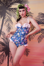 Load image into Gallery viewer, Collectif Toucan Frilled balcony swimsuit
