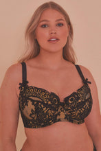 Load image into Gallery viewer, Jaquelina Mustard Contrast Plunge Bra Curve
